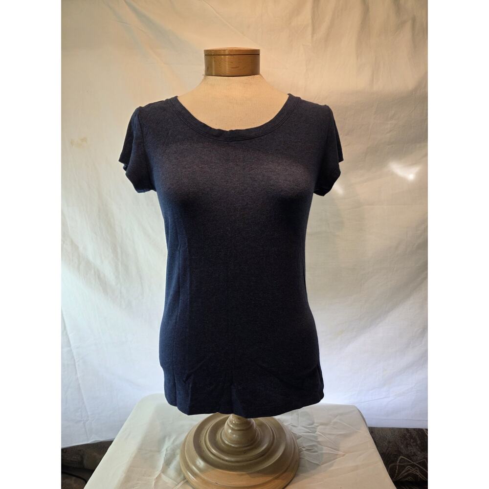 Soft Tee Cynthia Rowley Blue Short Sleeve Large